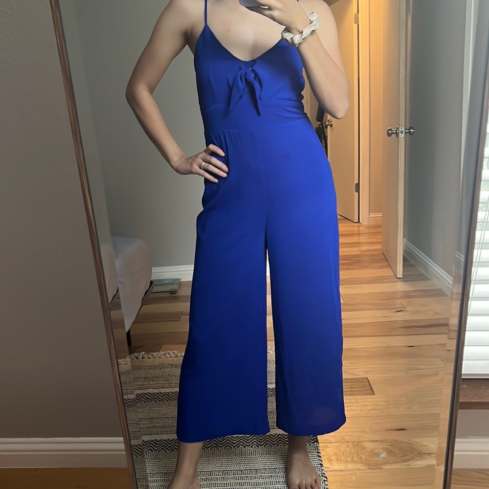 Blue jumpsuit